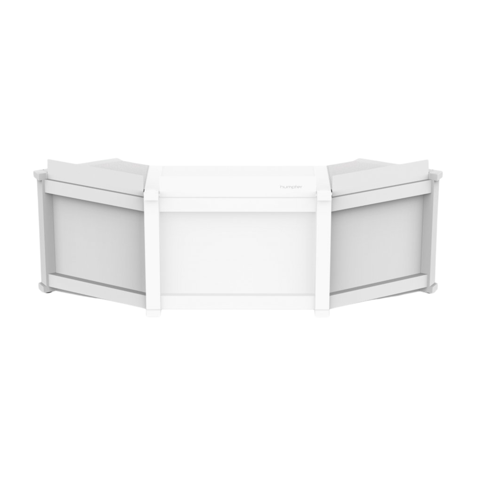 ProX WHITE B3 PLUS Extension Pack for Humpter B3 DJ Workstation - Left and Right Add-Ons Only
