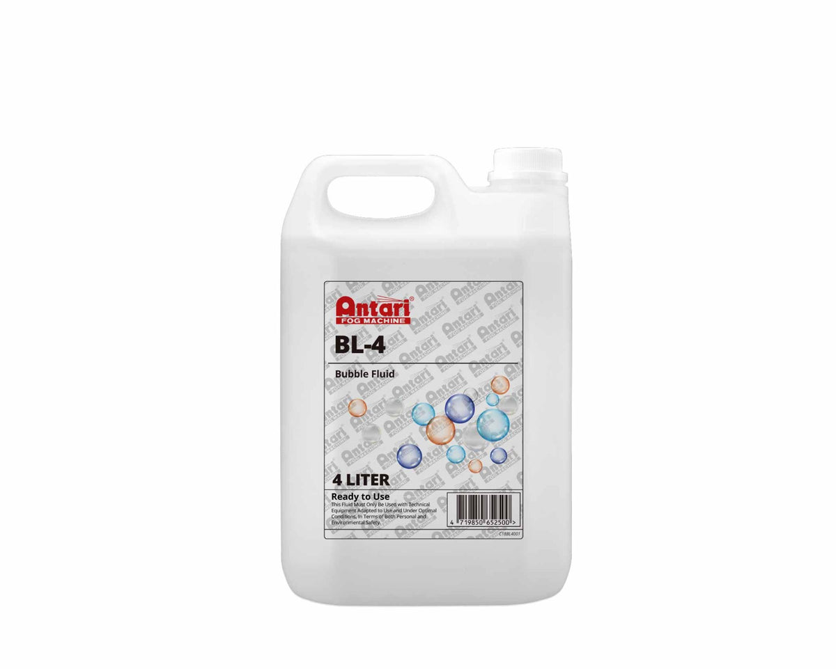 Antari BL-4 - 4 Liter Bottle of Bubble Fluid