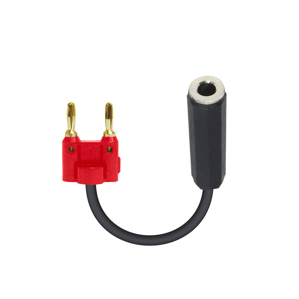 ProX 6" Adapter Banana Red to 1/4" TS-F High Performance Speaker Cable
