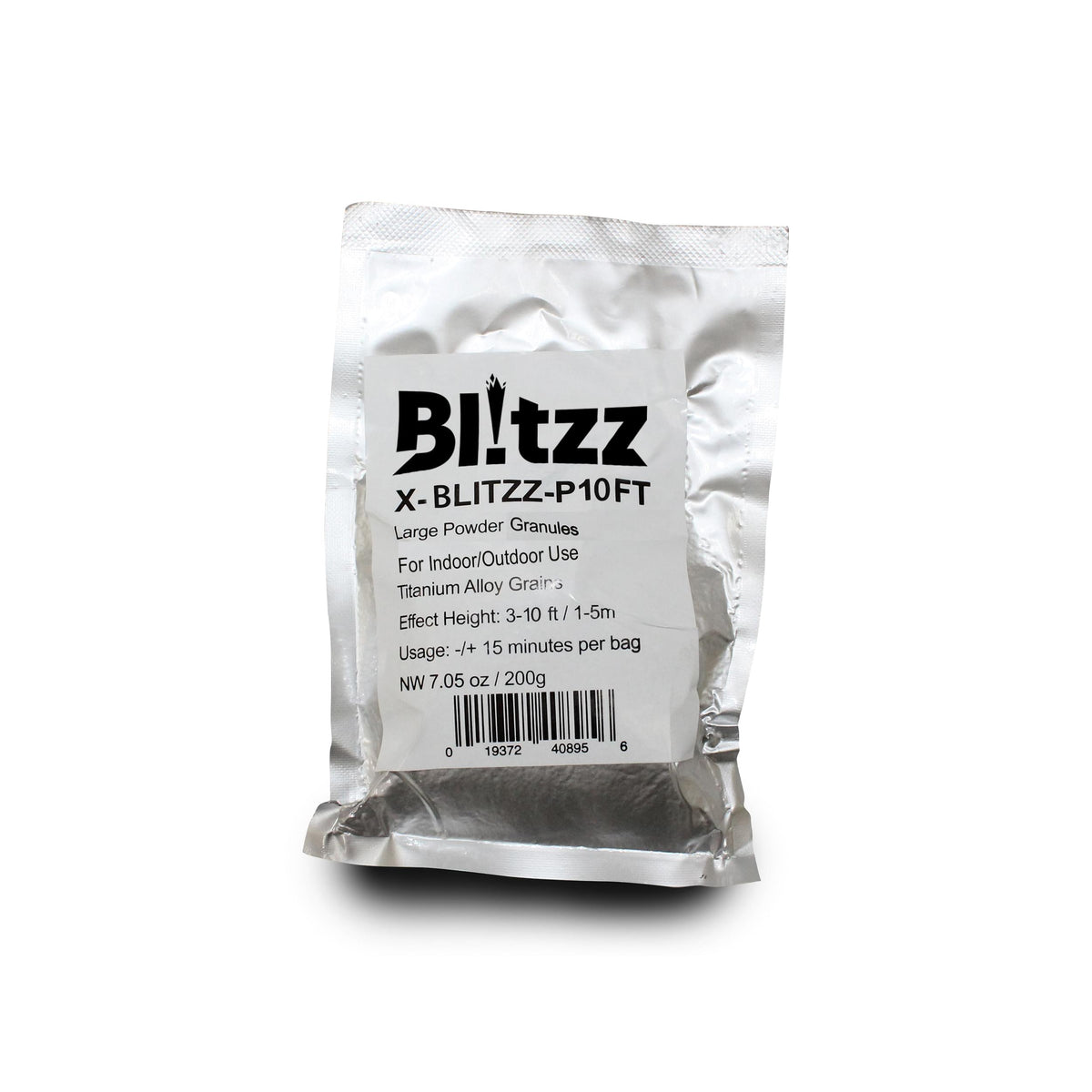 ProX Blitzz Large Powder Cold Spark Effect Granules for Indoor or Outdoor Use Titanium Alloy Grains Effect Height: 3-10ft 1-3m.