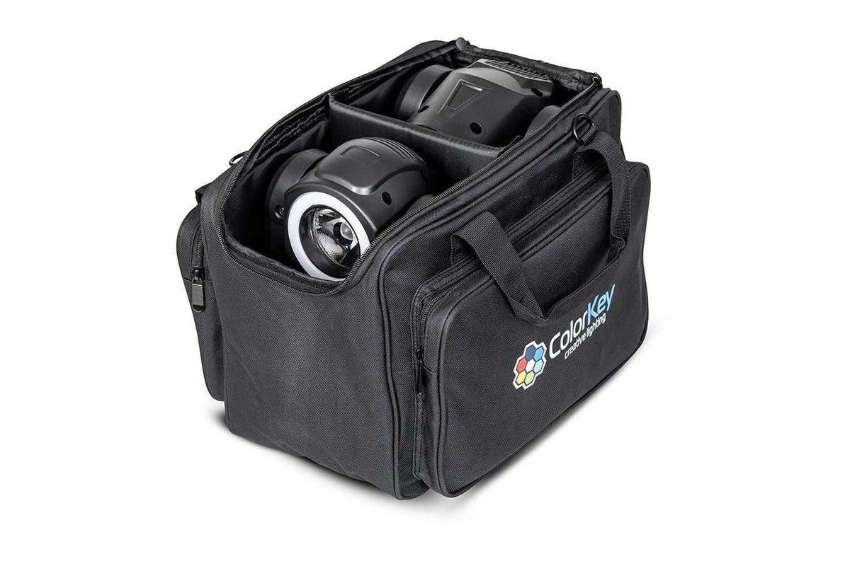 Colorkey 2-pc Mini Moving Head Bag - Padded Carry Bag for Two Fixtures
