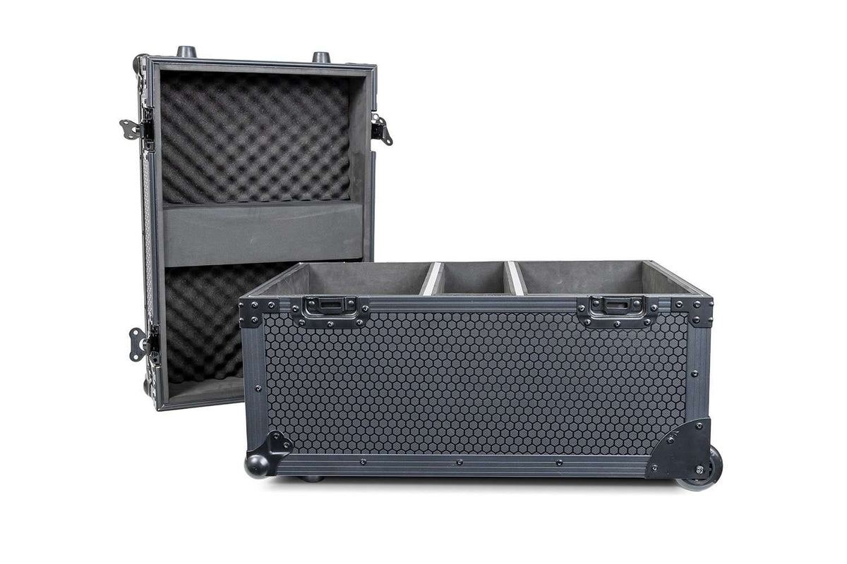 Colorkey Mover Spot 150 Flight Case Trolley - 2-Fixture Road Case, All Black