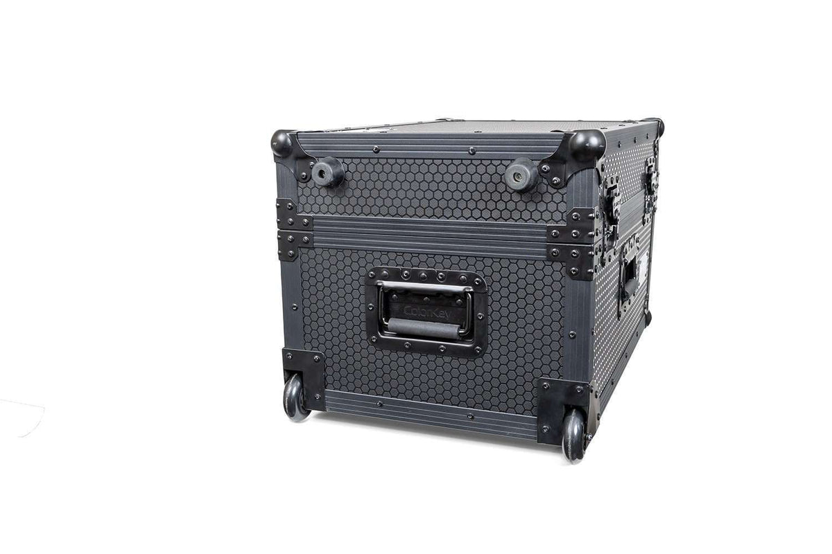 Colorkey Mover Spot 150 Flight Case Trolley - 2-Fixture Road Case, All Black