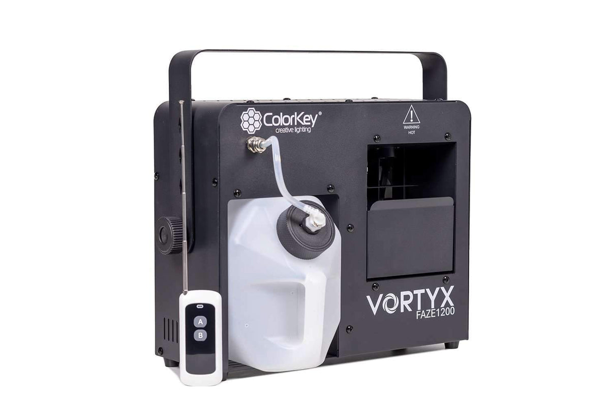 Colorkey Vortyx Faze 1200 - 1200W Faze Machine with DMX and RF Remote