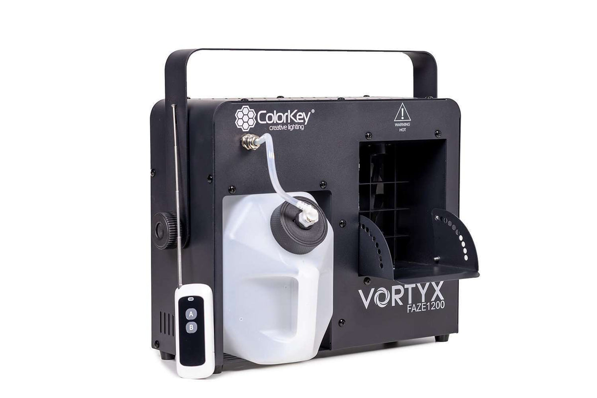 Colorkey Vortyx Faze 1200 - 1200W Faze Machine with DMX and RF Remote