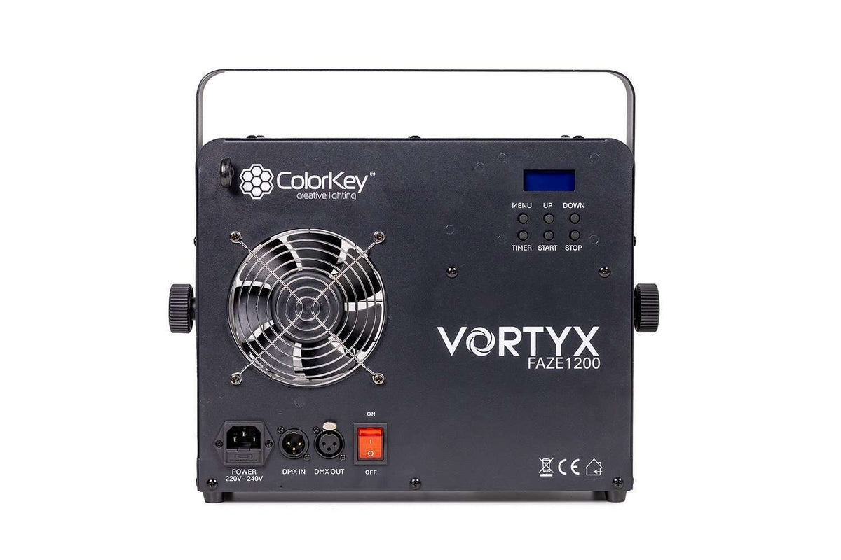 Colorkey Vortyx Faze 1200 - 1200W Faze Machine with DMX and RF Remote