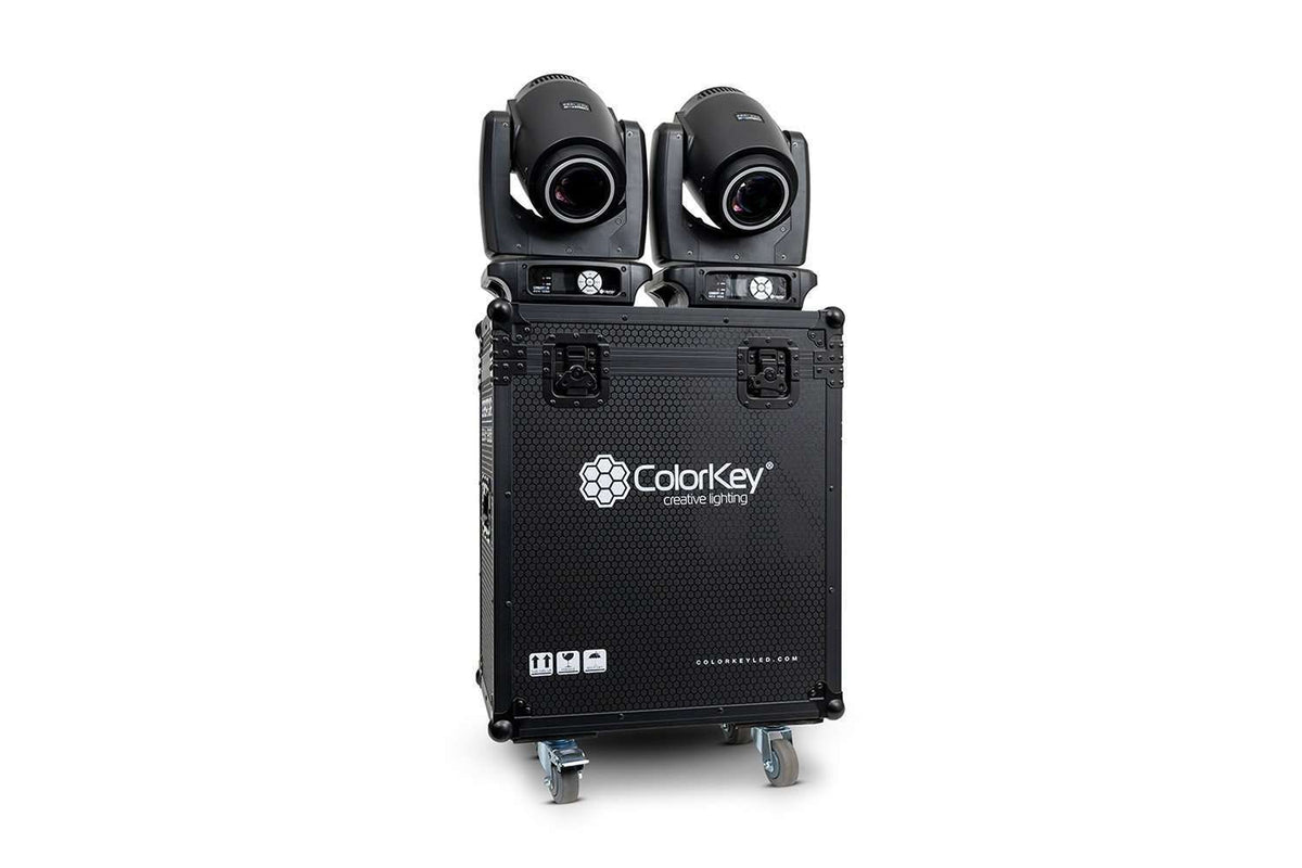 Colorkey Flight Case for Creator BSW 1200 - 2-Fixture Road Case with Casters