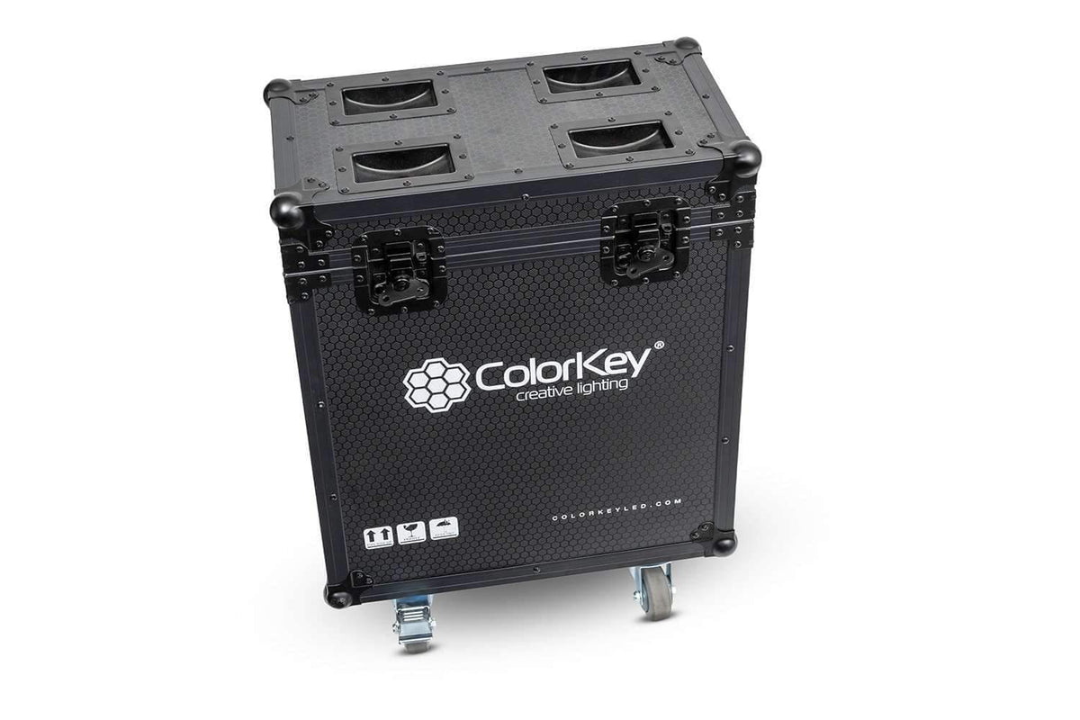 Colorkey Flight Case for Creator Spot 250 - 2-Fixture Road Case with Casters