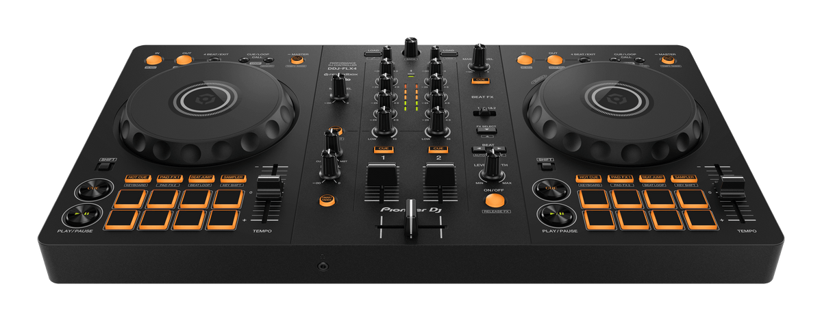 Pioneer DJ DDJ-FLX4 - 2-Channel DJ Controller for Rekordbox and Serato - Open Box.