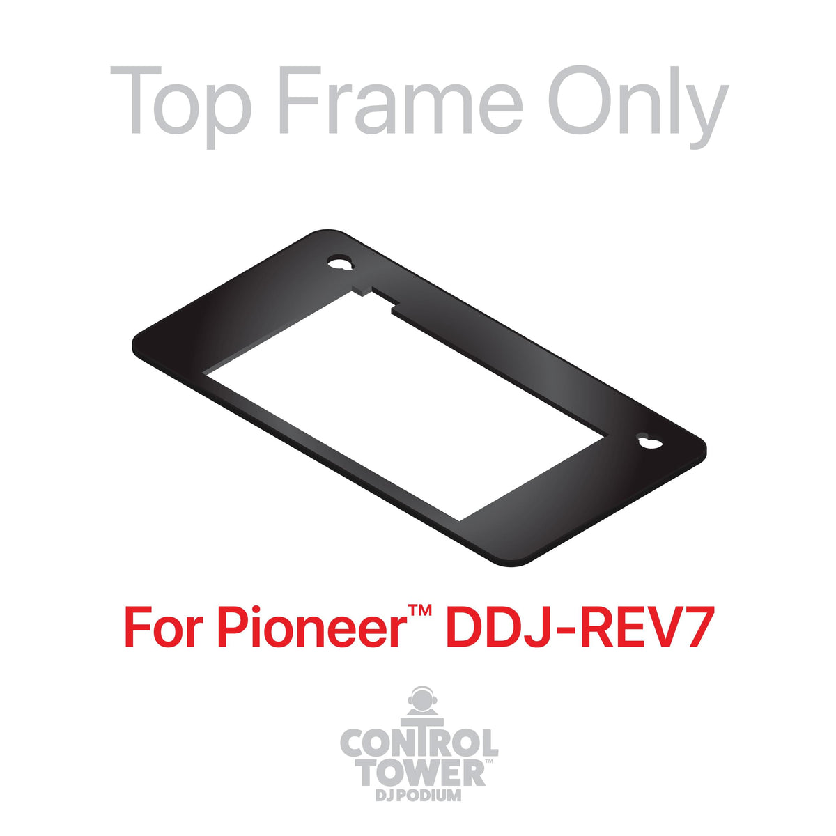 ProX Replacement for Pioneer DDJ-REV7 Top Face Plate for Control Tower DJ Podium Black Finish.