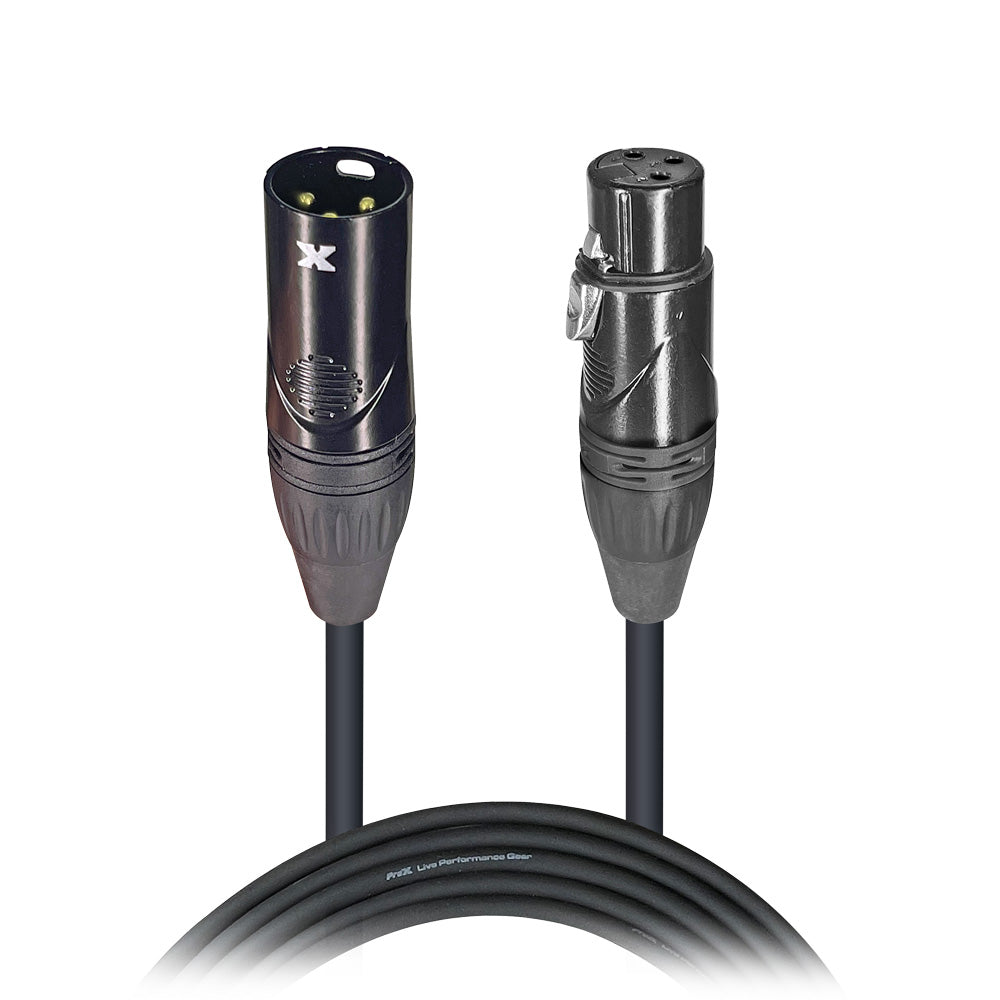 ProX 3 Ft. High Performance DMX Male 3-Pin to DMX Female 3-Pin Coupler Patch Cable