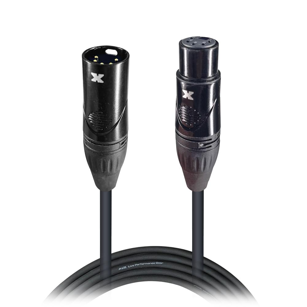 ProX 100 Ft. DMX XLR5-M to XLR5-F High Performance 5-PIN Data Cable.
