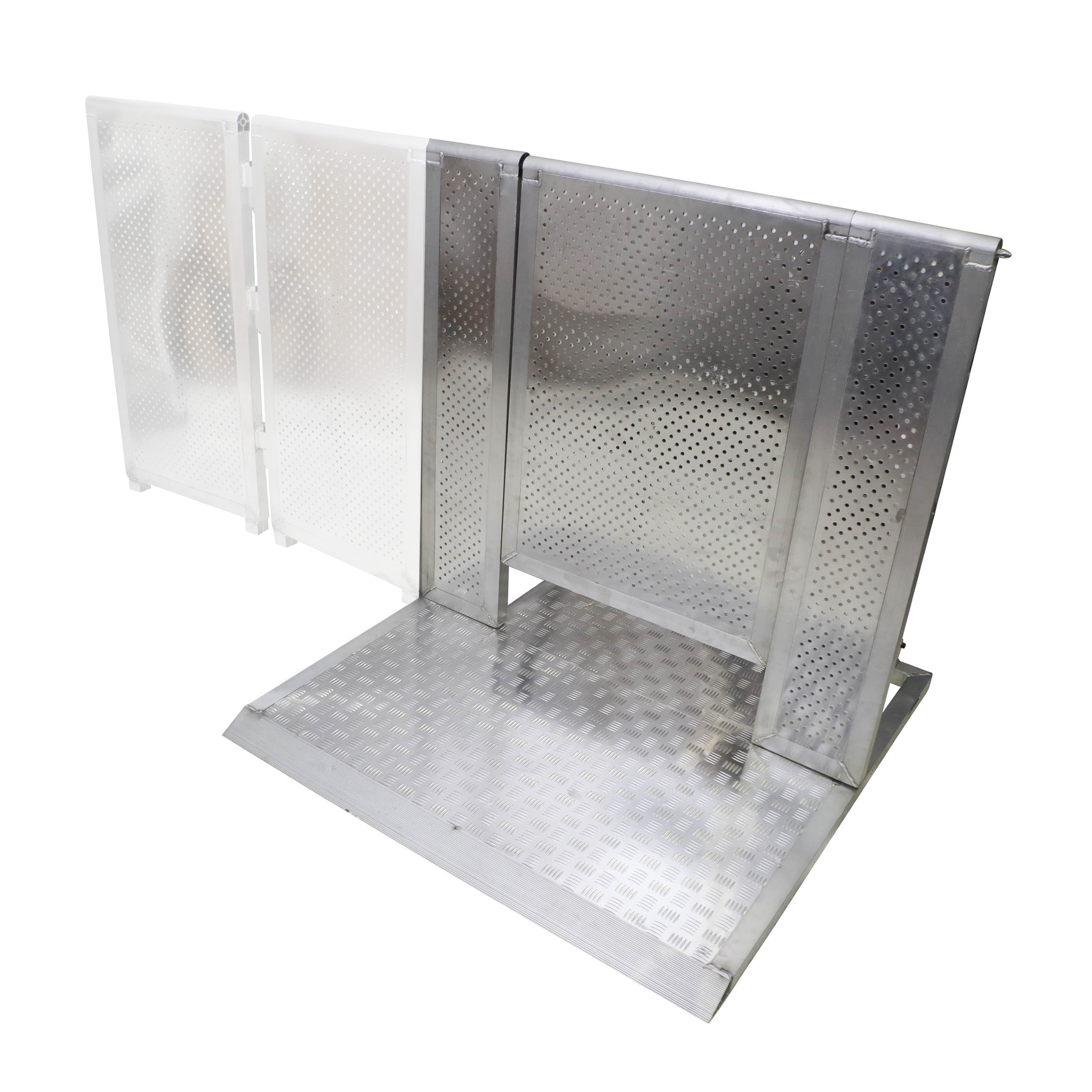 ProX 4FT Heavy-duty Aluminum Ventilated Crowd Barrier Door and Base