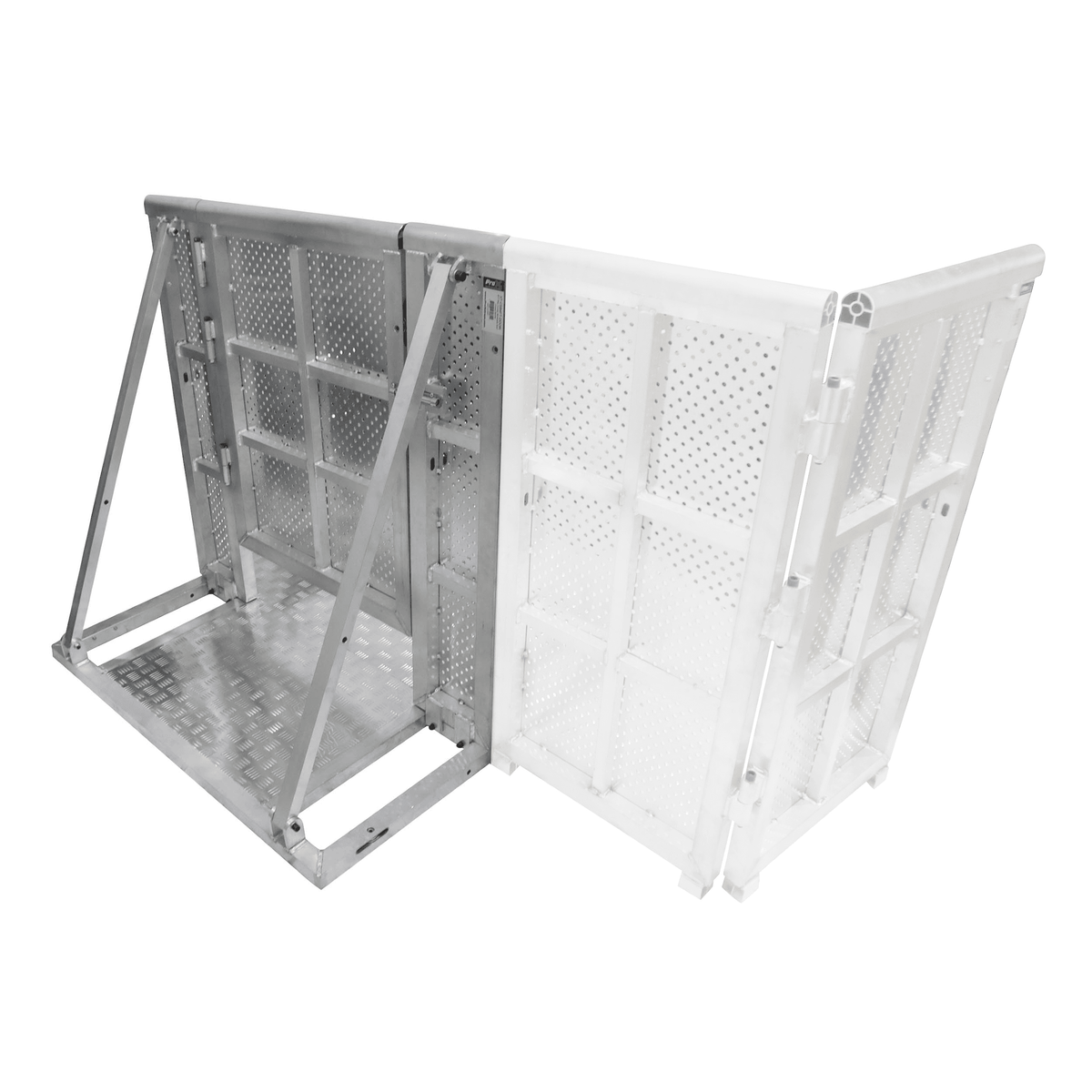 ProX 4FT Heavy-duty Aluminum Ventilated Crowd Barrier Door and Base.