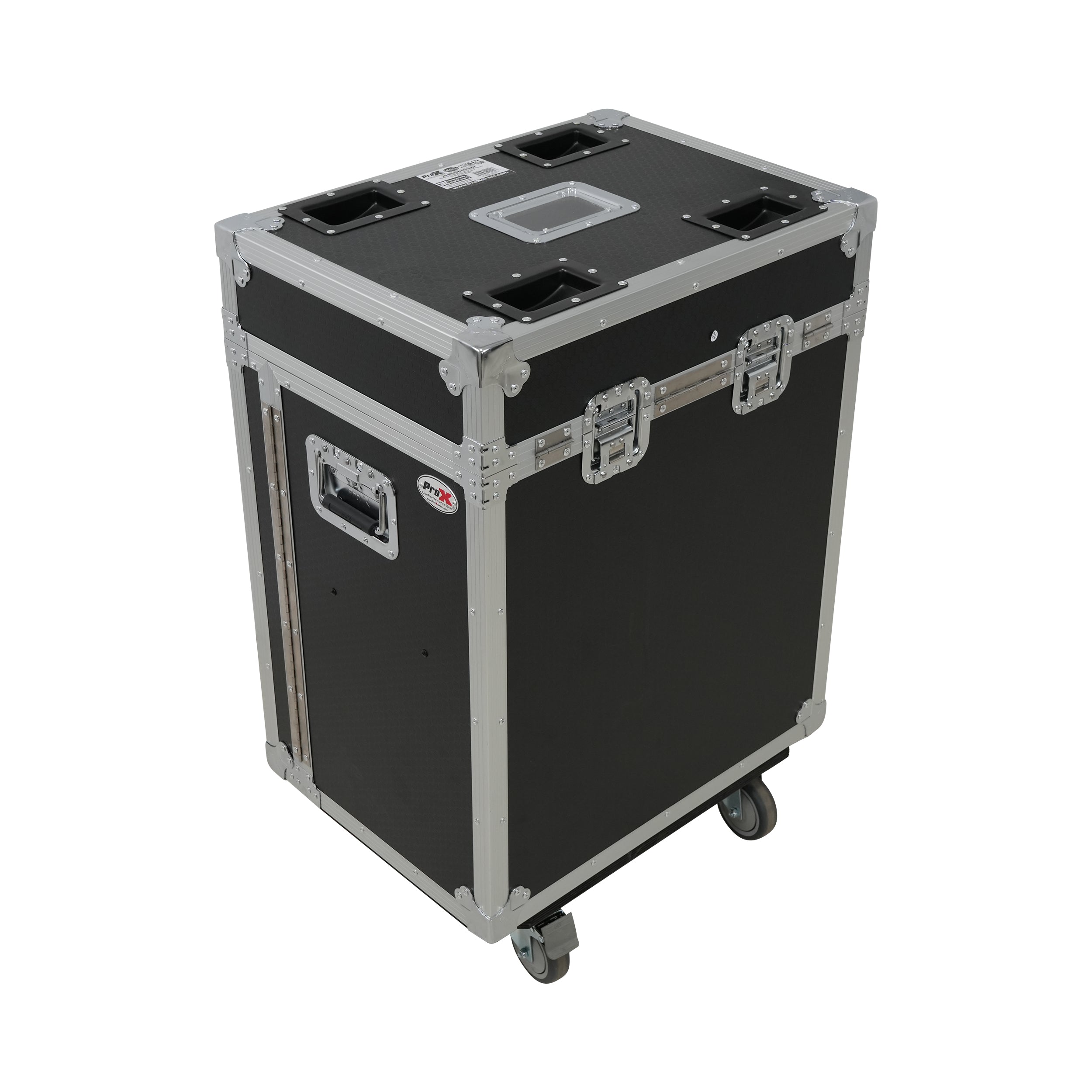 ProX Moving Head Lighting Road Case for 2x Wash Moving Heads with 3 Doors