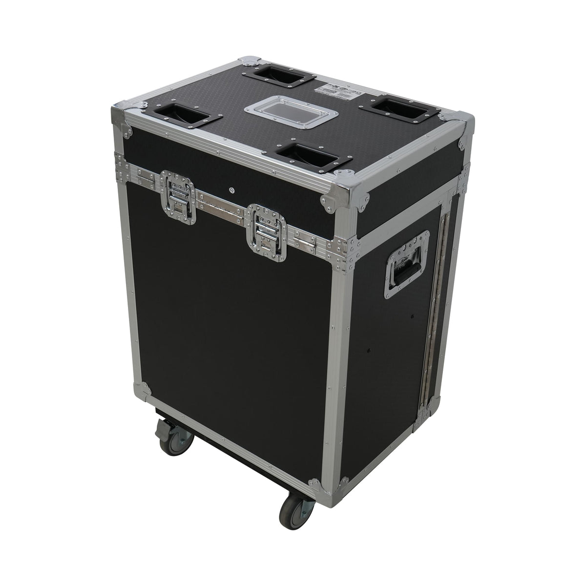 ProX Moving Head Lighting Road Case for 2x Wash Moving Heads with 3 Doors.