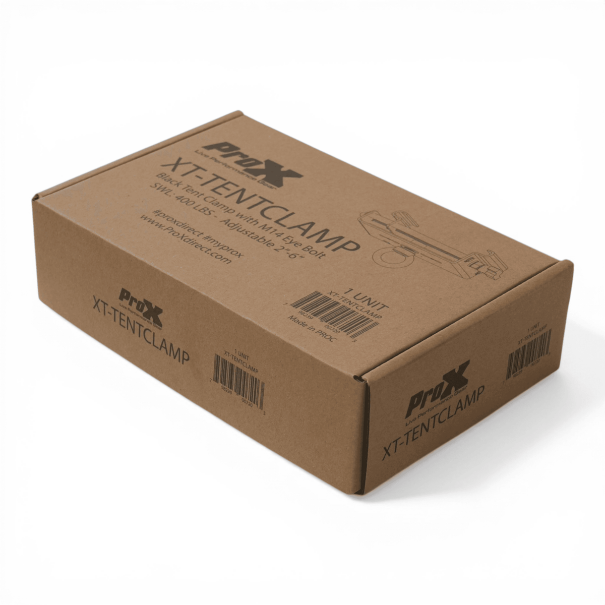 ProX Black Tent Clamp for Truss Pipe and Canopy Pole Mounting.