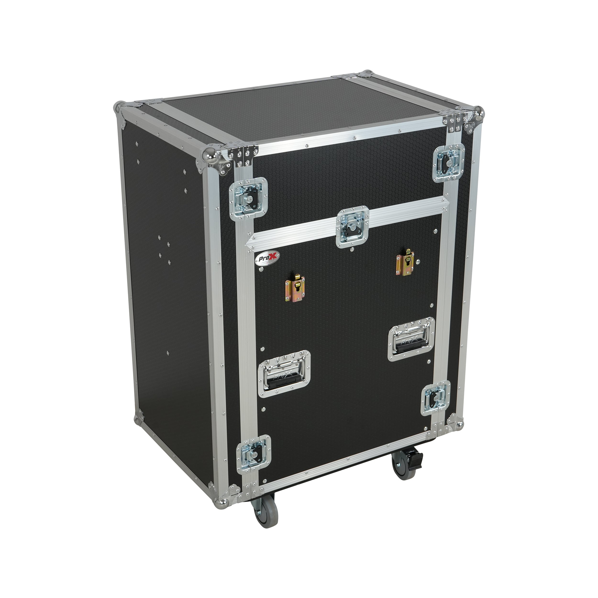 ProX Universal 19 Rack-mount Mixer with 13U Top and 16U Front with 2 Side Work Tables