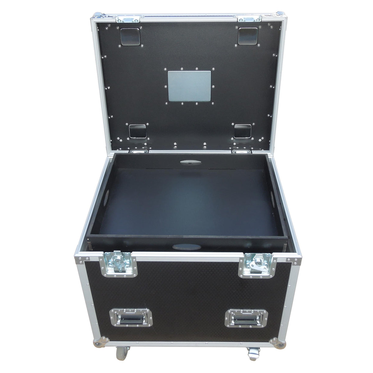 ProX TruckPax Utility ATA Flight Case Truck Storage Road Case with Dividers Tray and 4" in casters – 24"x30"x30" Ext.