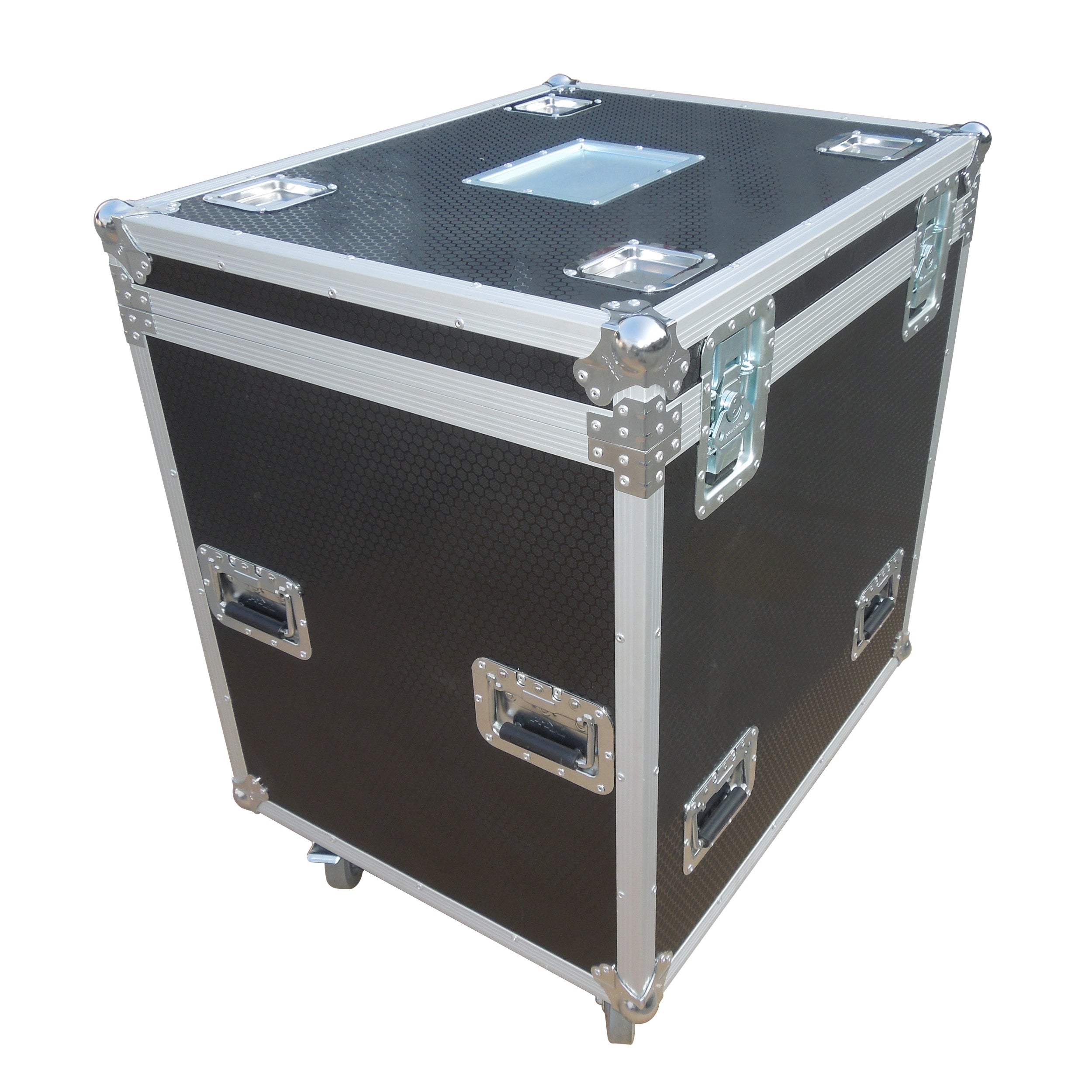 ProX TruckPax Utility ATA Flight Case Truck Storage Road Case with Dividers Tray and 4" in casters – 24"x30"x36" Ext
