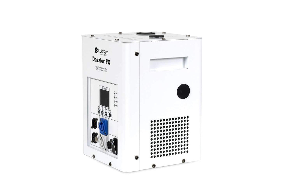 Colorkey Dazzler FX MKII Cold Spark Machine (White) - 600W Wireless Spark Fountain