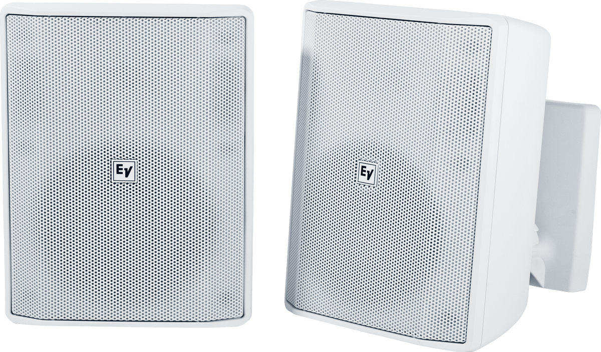 Electro-Voice EVID-S5.2TW - Speaker 5” Cabinet 70/100v Ip54. Pair Only, White