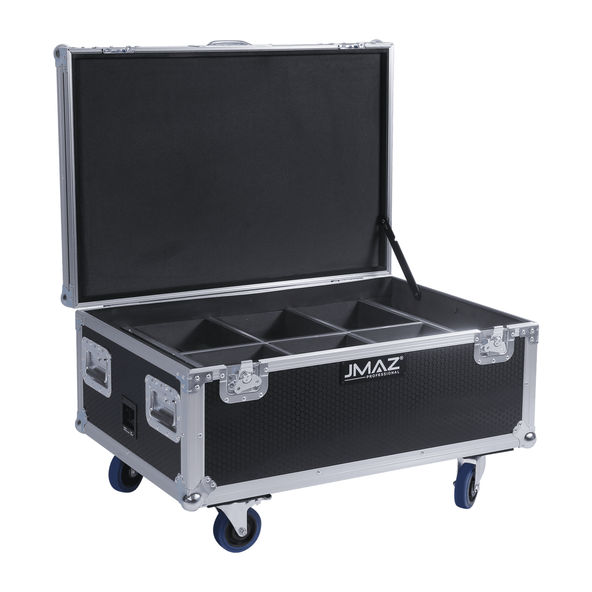 JMAZ PROFESSIONAL Electro PAR W7 6PK - RGB+LIME Battery-Powered Outdoor LED PAR Light Kit w/ Charging Road Case