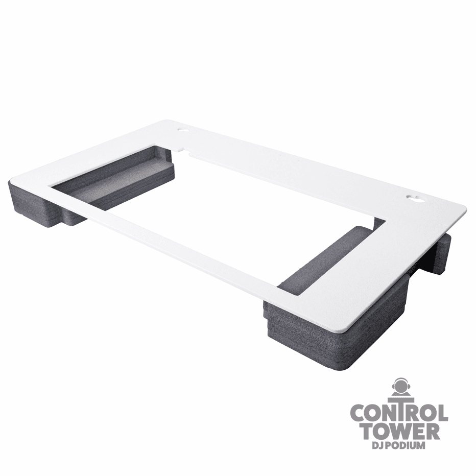 ProX Replacement for DDJ1000 SRT Top Face Plate for Control Tower DJ Podium White Finish.