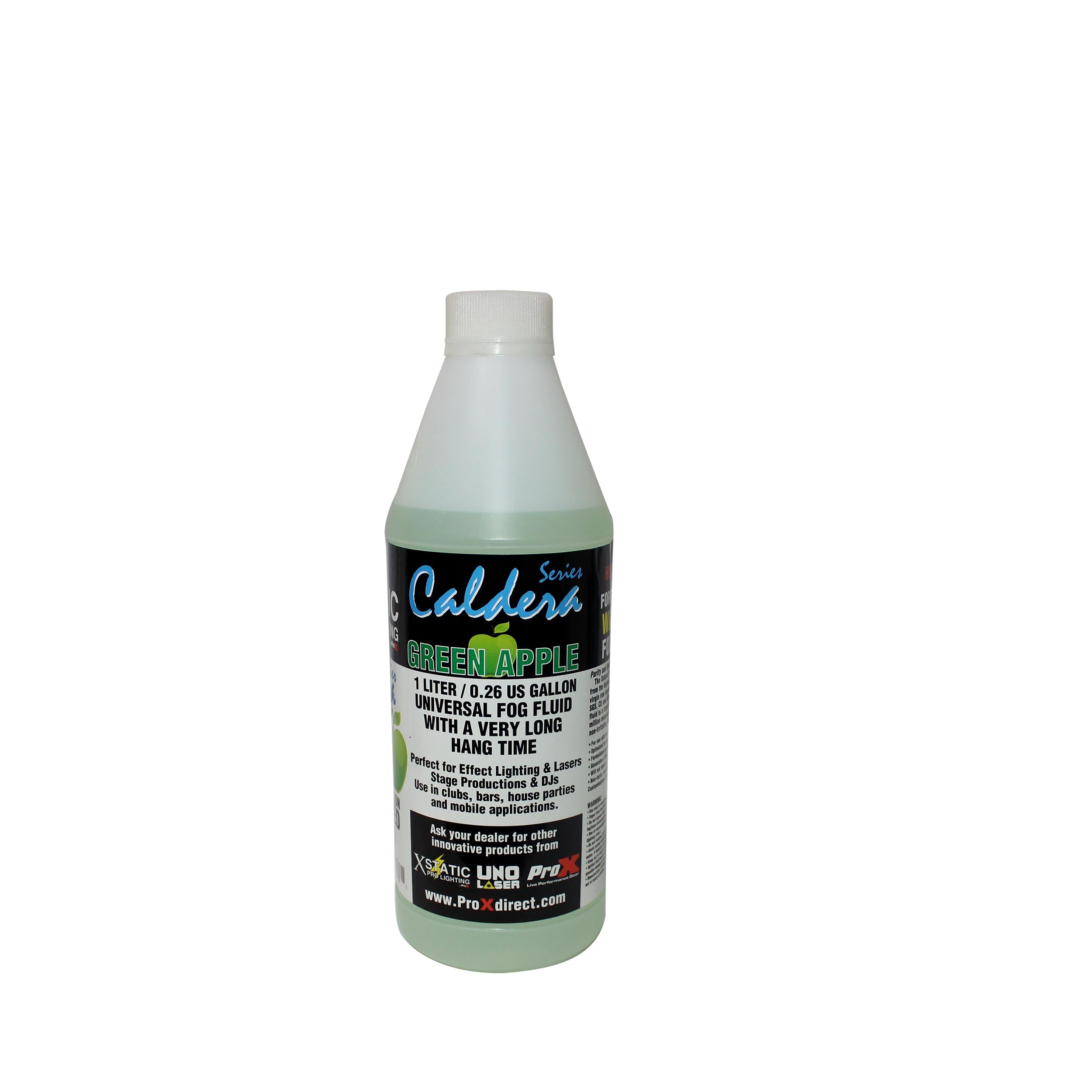 ProX GREEN APPLE DJ Fog Fluid Water Based Fog Machine Liquid Replacement – 1 Quart