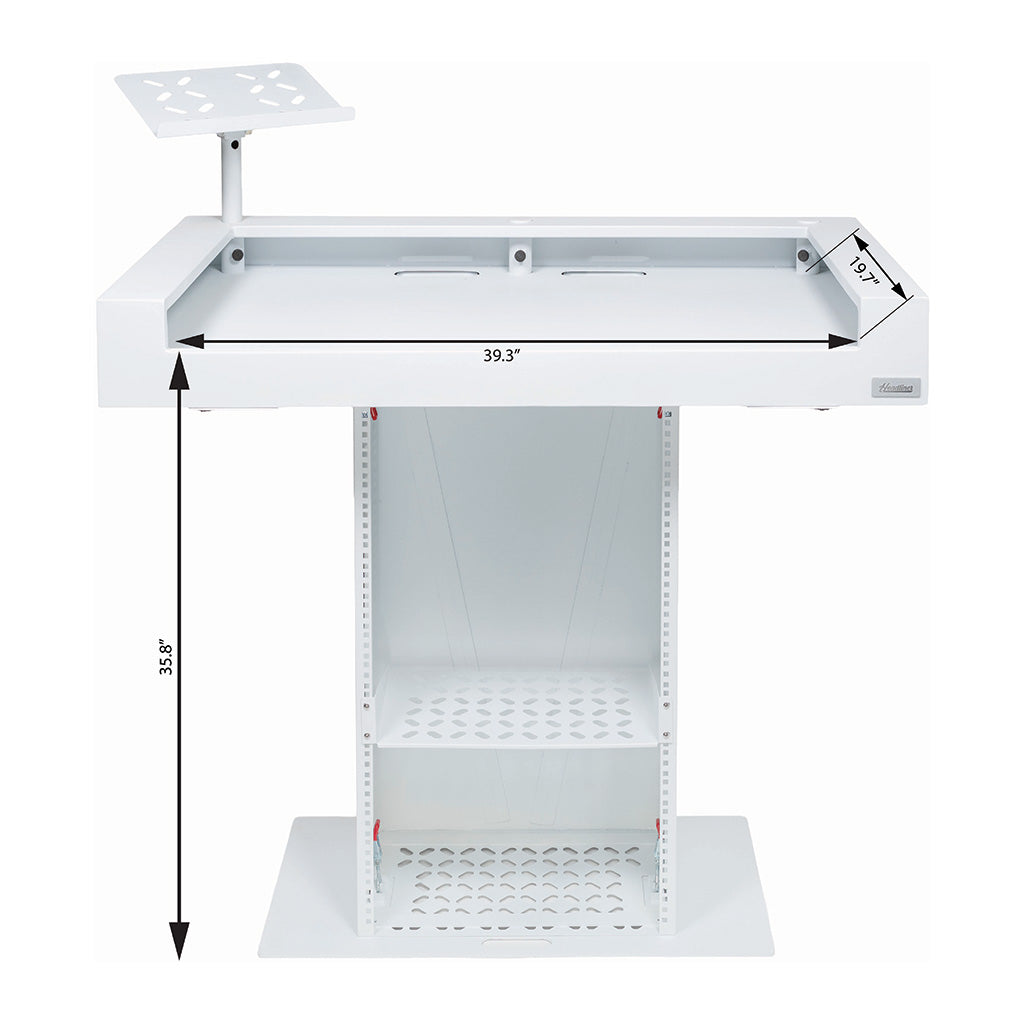 Headliner HL30001 - Malibu Portable DJ Booth (White)