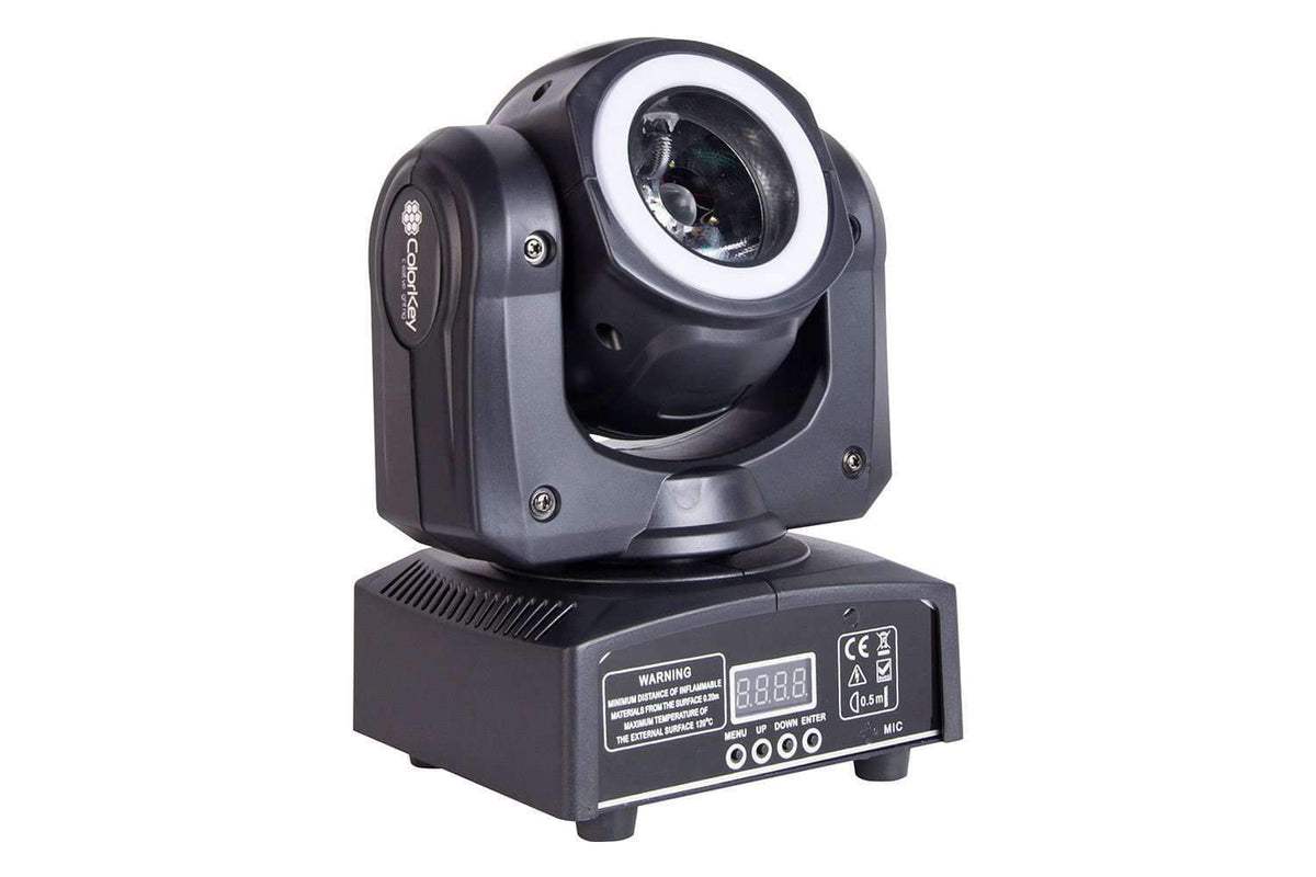Colorkey Mover Halo Beam QUAD MKII - RGBW Beam Moving Head with LED Halo