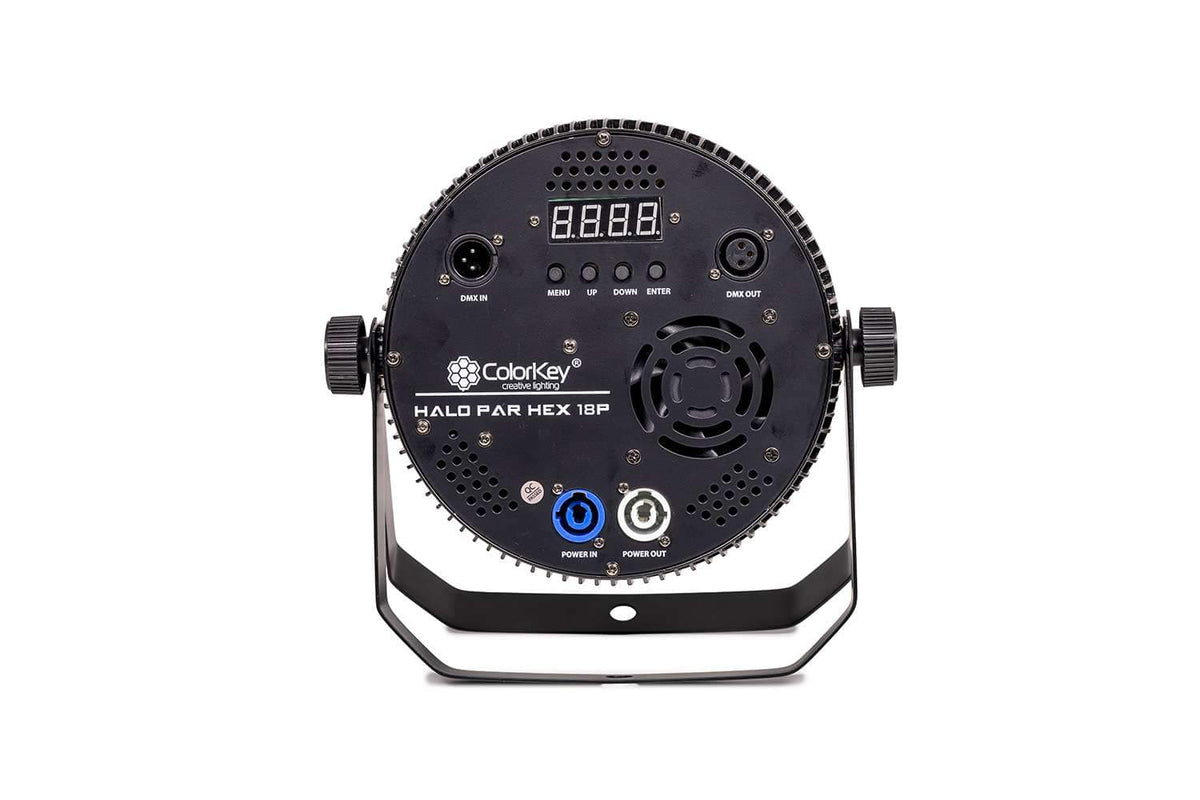 Colorkey Halo Par HEX 18P - RGBWA+UV LED Wash Par with Pixel Halo