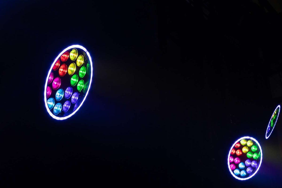Colorkey Halo Par HEX 18P - RGBWA+UV LED Wash Par with Pixel Halo