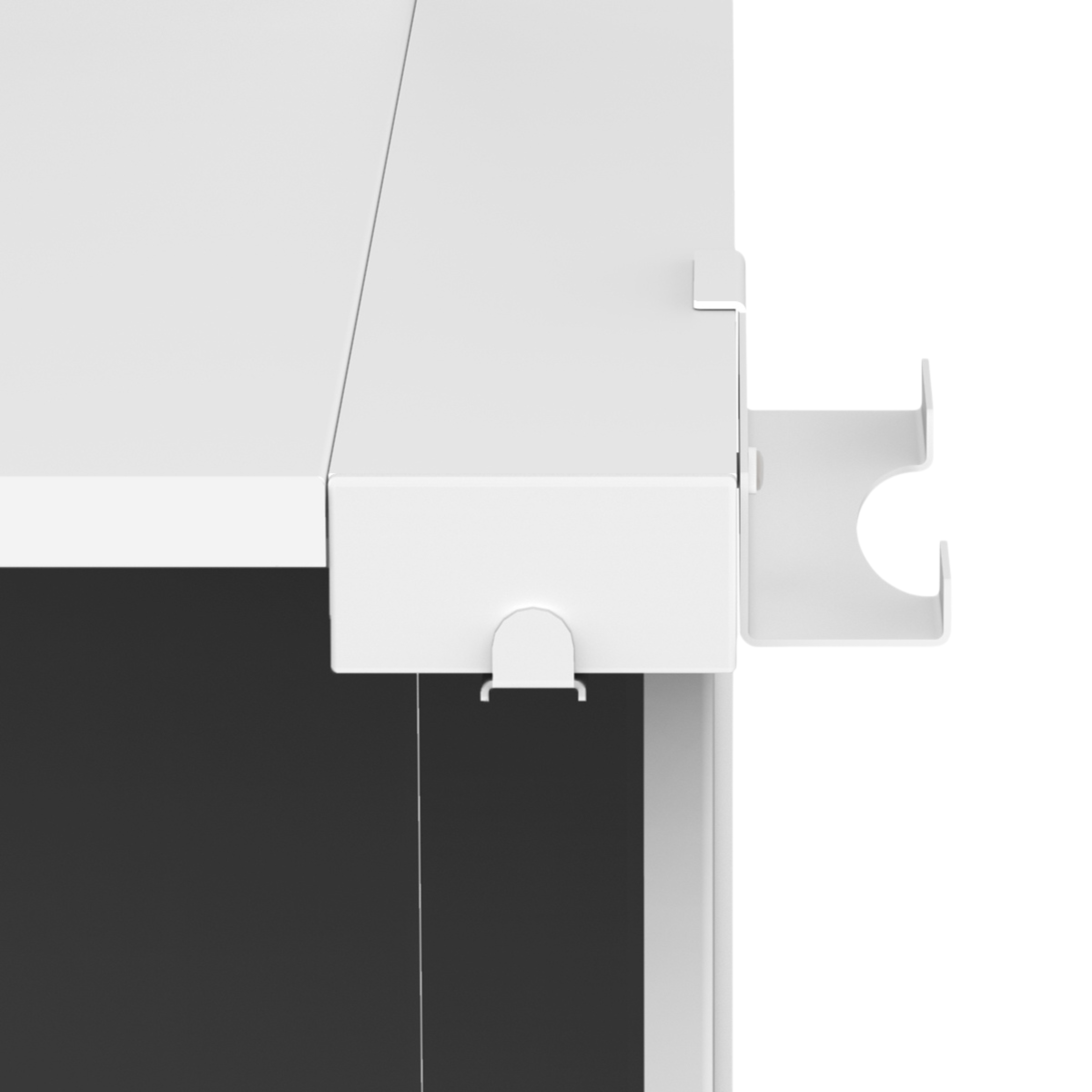 ProX Pro Microphone Holder for Humpter B3 Workstation in White.
