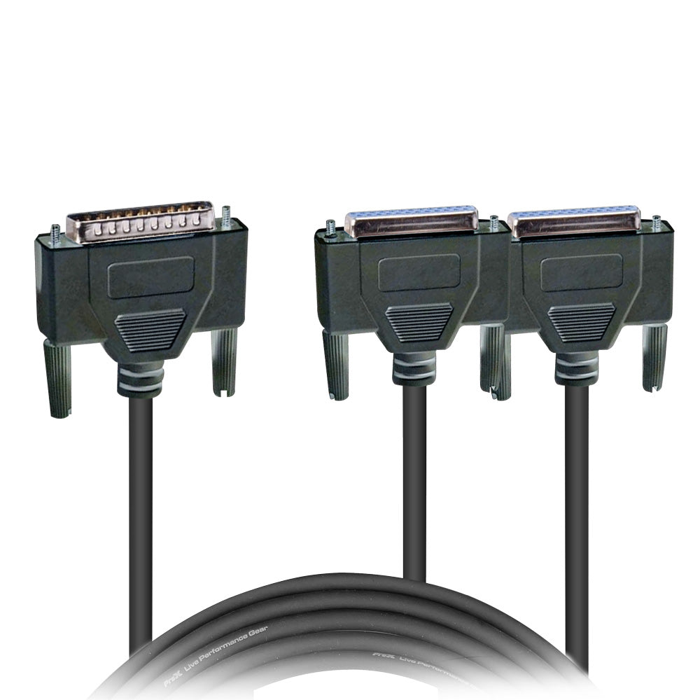 ProX 1Ft ILDA Y-CABLE M to Dual F Laser Connection Cable for Quickshow FB3 Light Show Software
