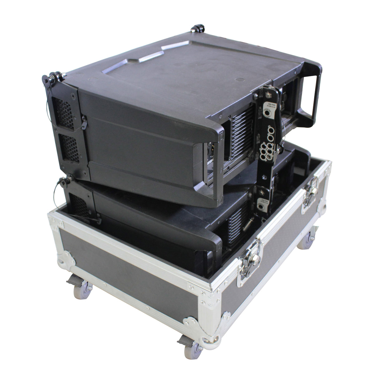 ProX Line Array Flight Case for 2 RCF HDL6-A HDL26-A Speakers W/Wheels.