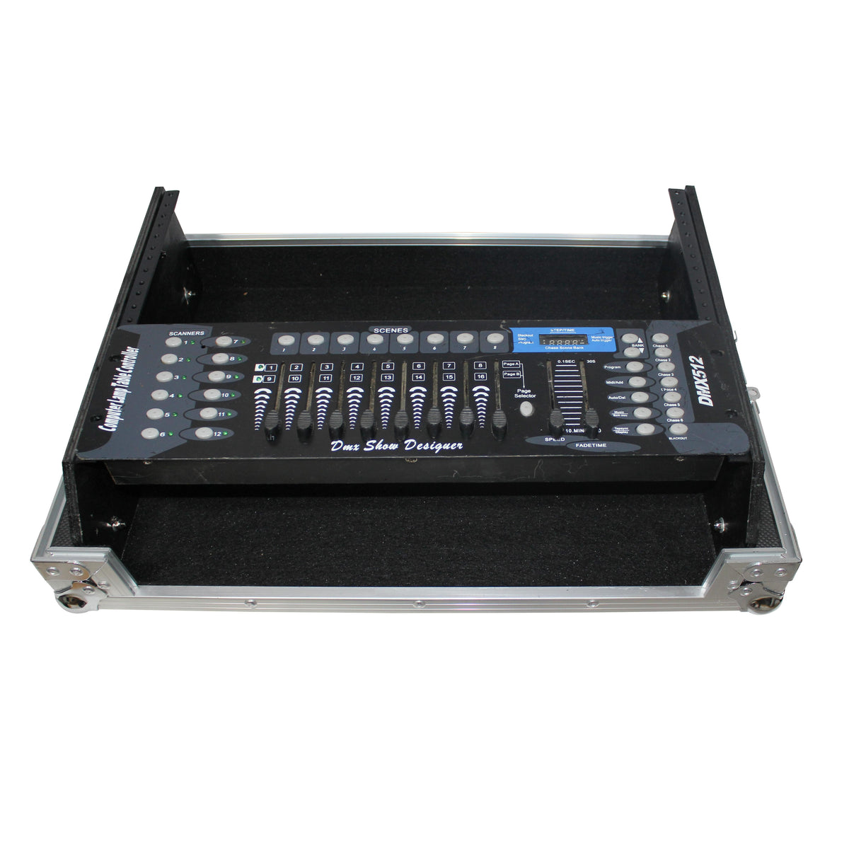 ProX Rack Mount 19" Mixer Case 7U Top Slant Removable Front Panel fits Gemini CDM-4000