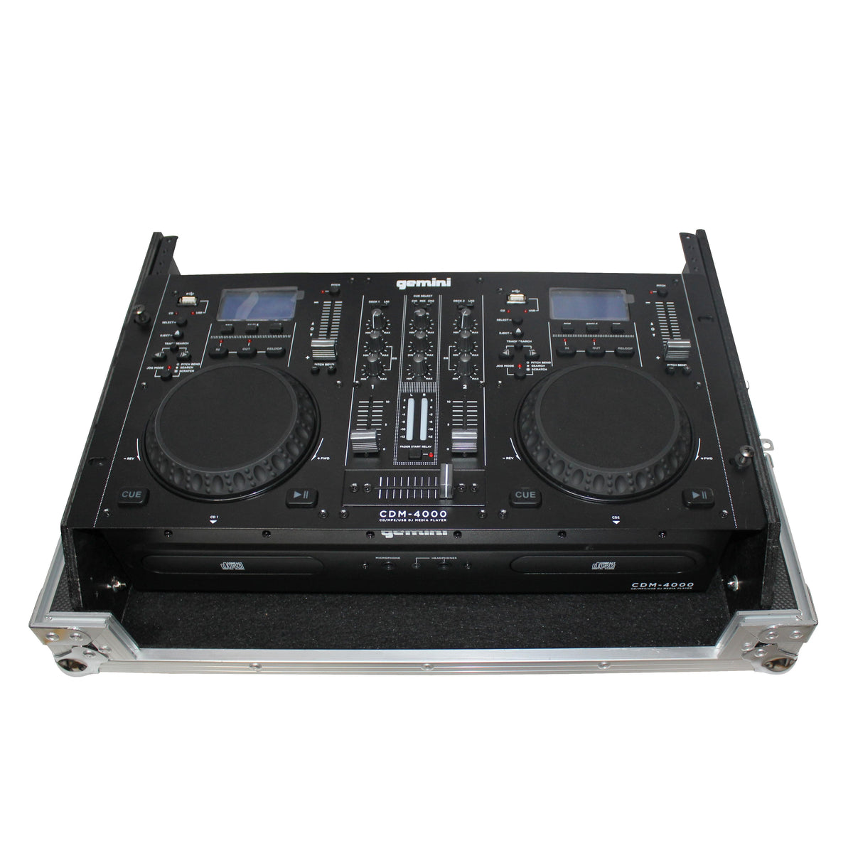 ProX Rack Mount 19" Mixer Case 7U Top Slant Removable Front Panel fits Gemini CDM-4000.
