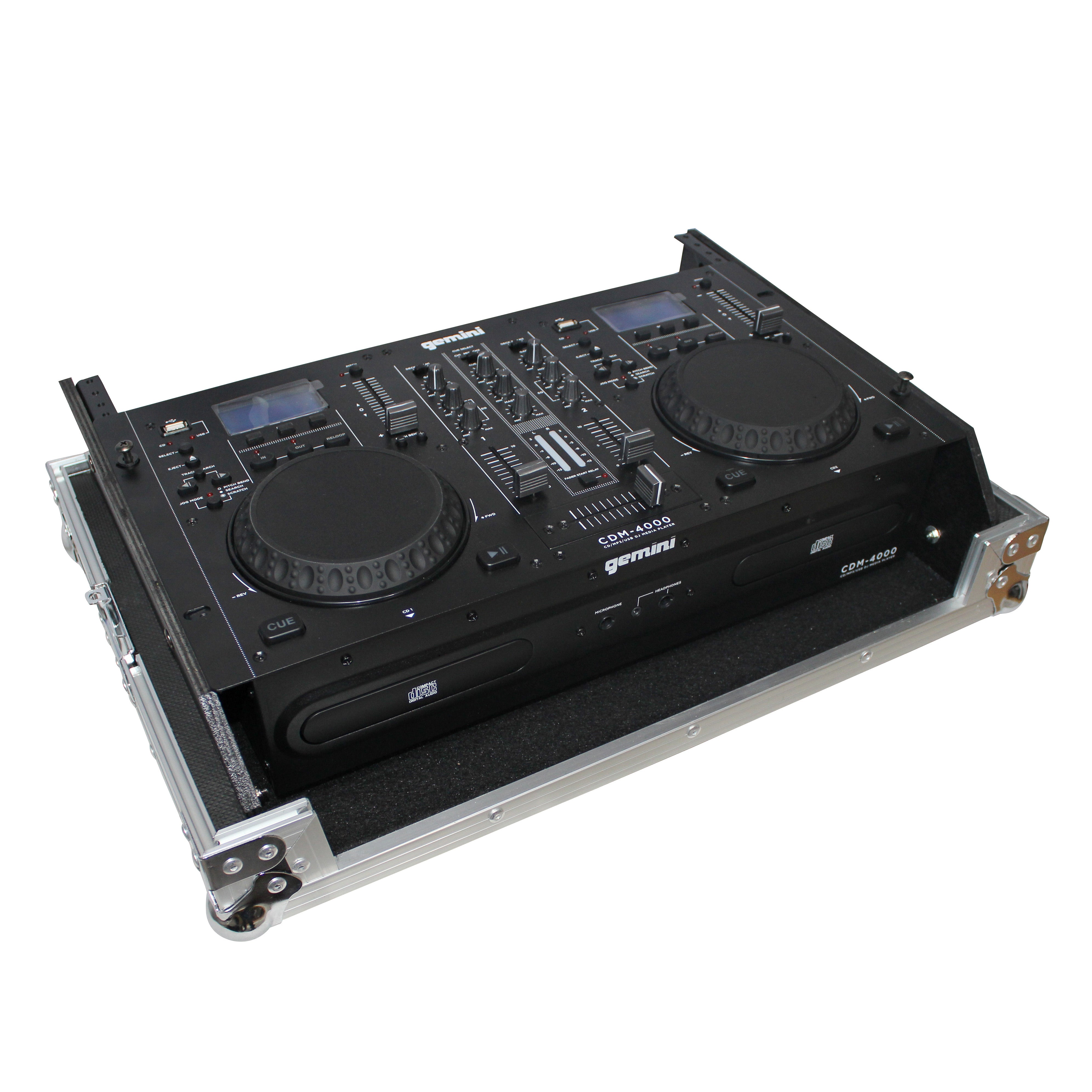 ProX Rack Mount 19" Mixer Case 7U Top Slant Removable Front Panel fits Gemini CDM-4000
