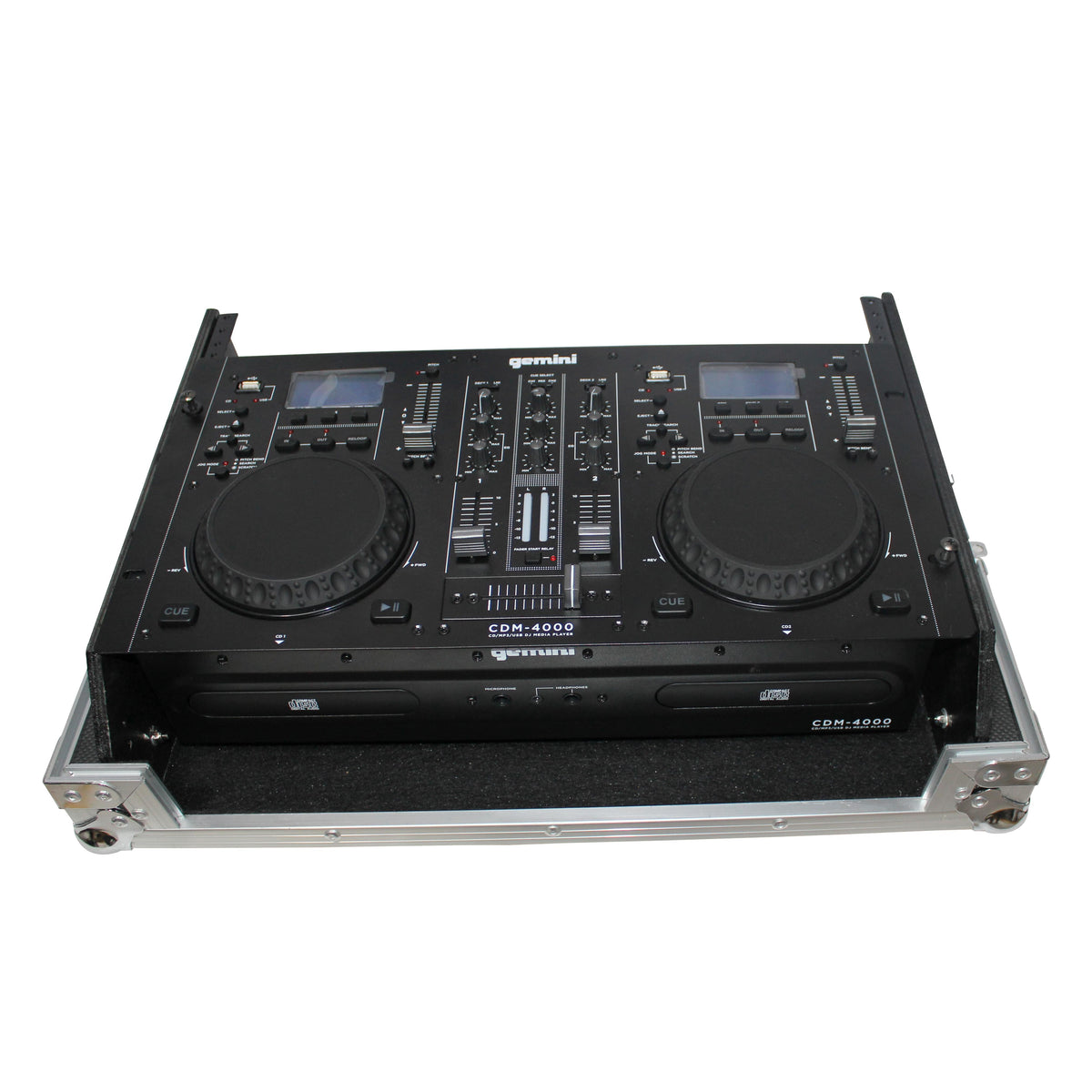 ProX Rack Mount 19" Mixer Case 7U Top Slant Removable Front Panel fits Gemini CDM-4000.