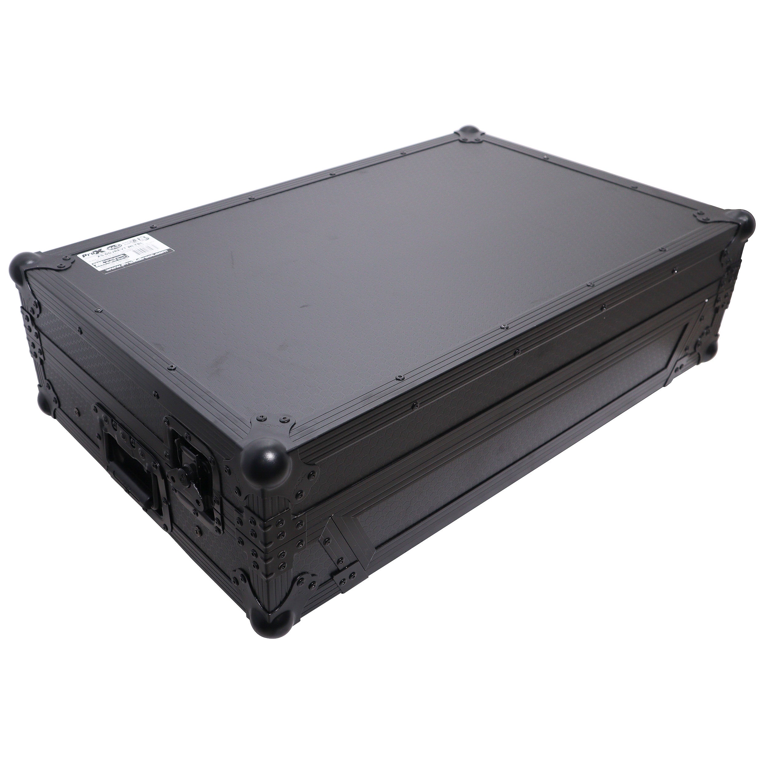 ProX ATA Flight Road Case For Hercules T7 Inpulse Controller with Laptop Shelf 1U Rack Space and Wheels - Black Finish