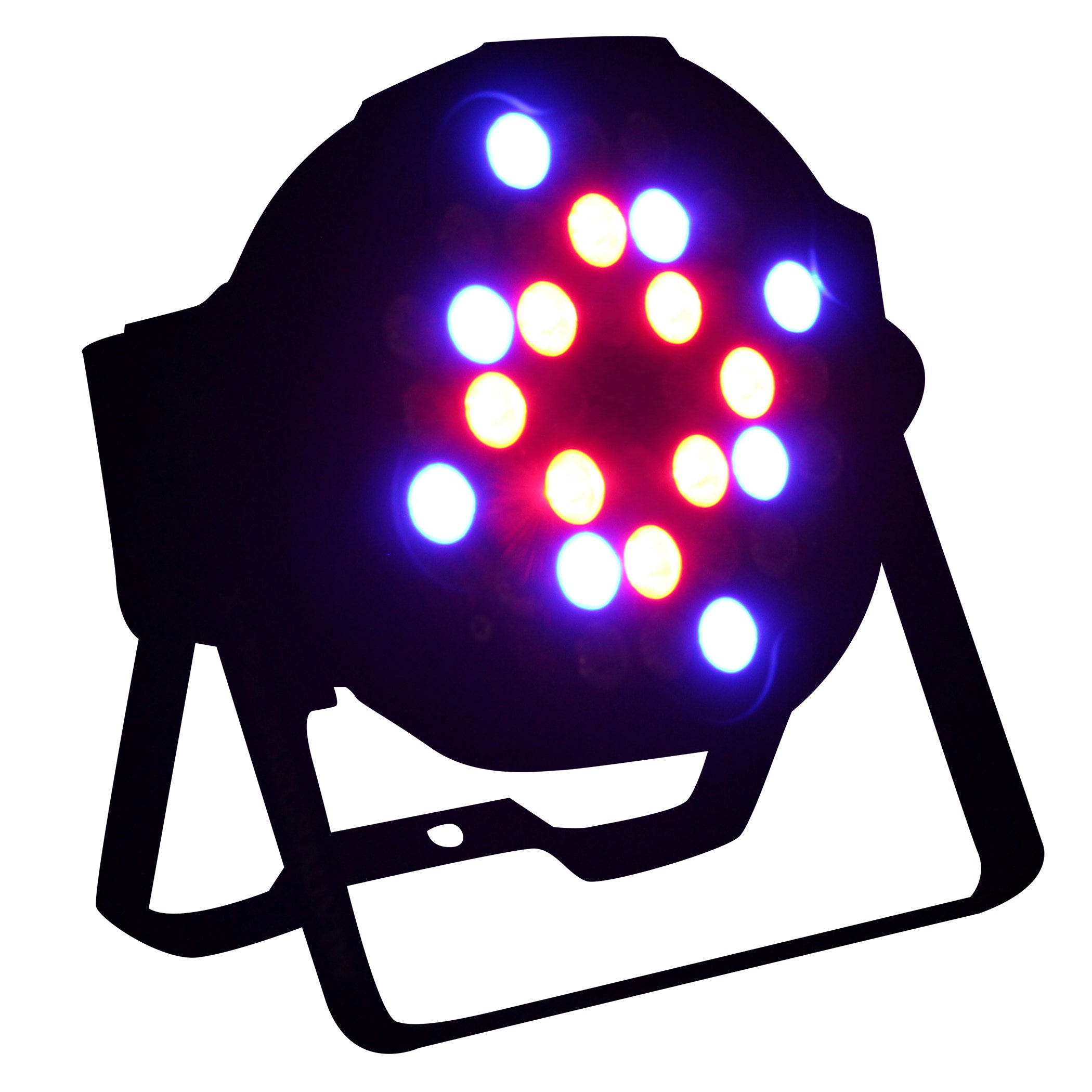 ProX Fusion RGBWA Par 36x 1W LED Slim Par Black Housing