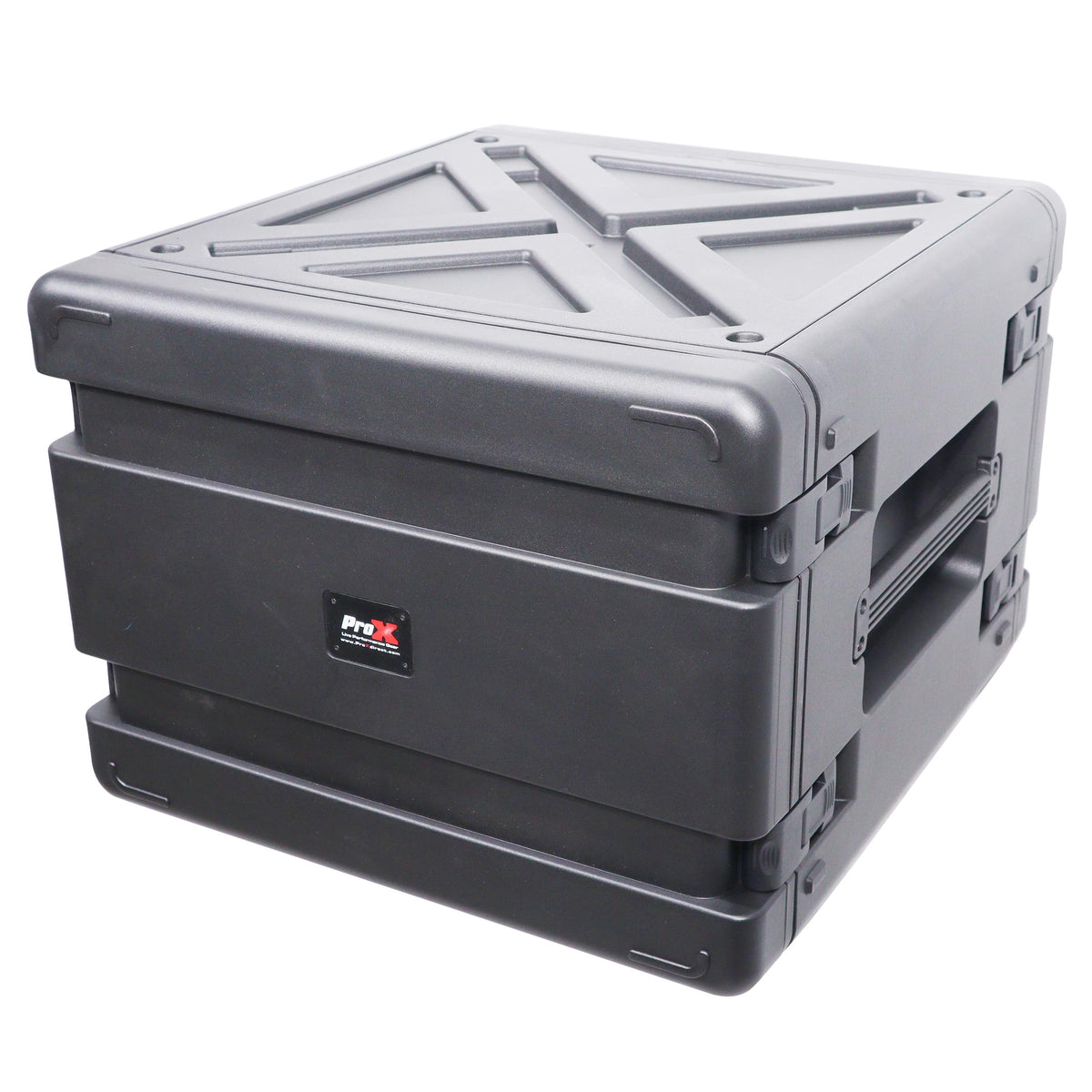 ProX UltronX Watertight 8U Rack Space Molded Plastic Case - 18" Depth Front Rail to Rail.