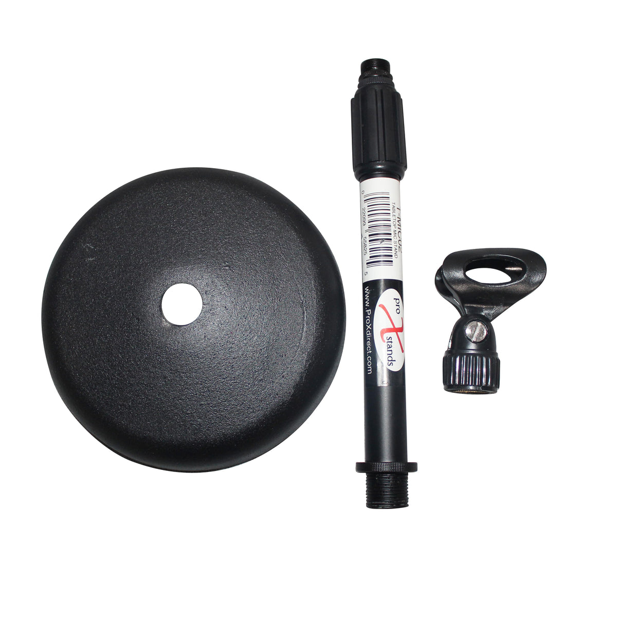 ProX Desktop Microphone Stand with 6" Round Base.