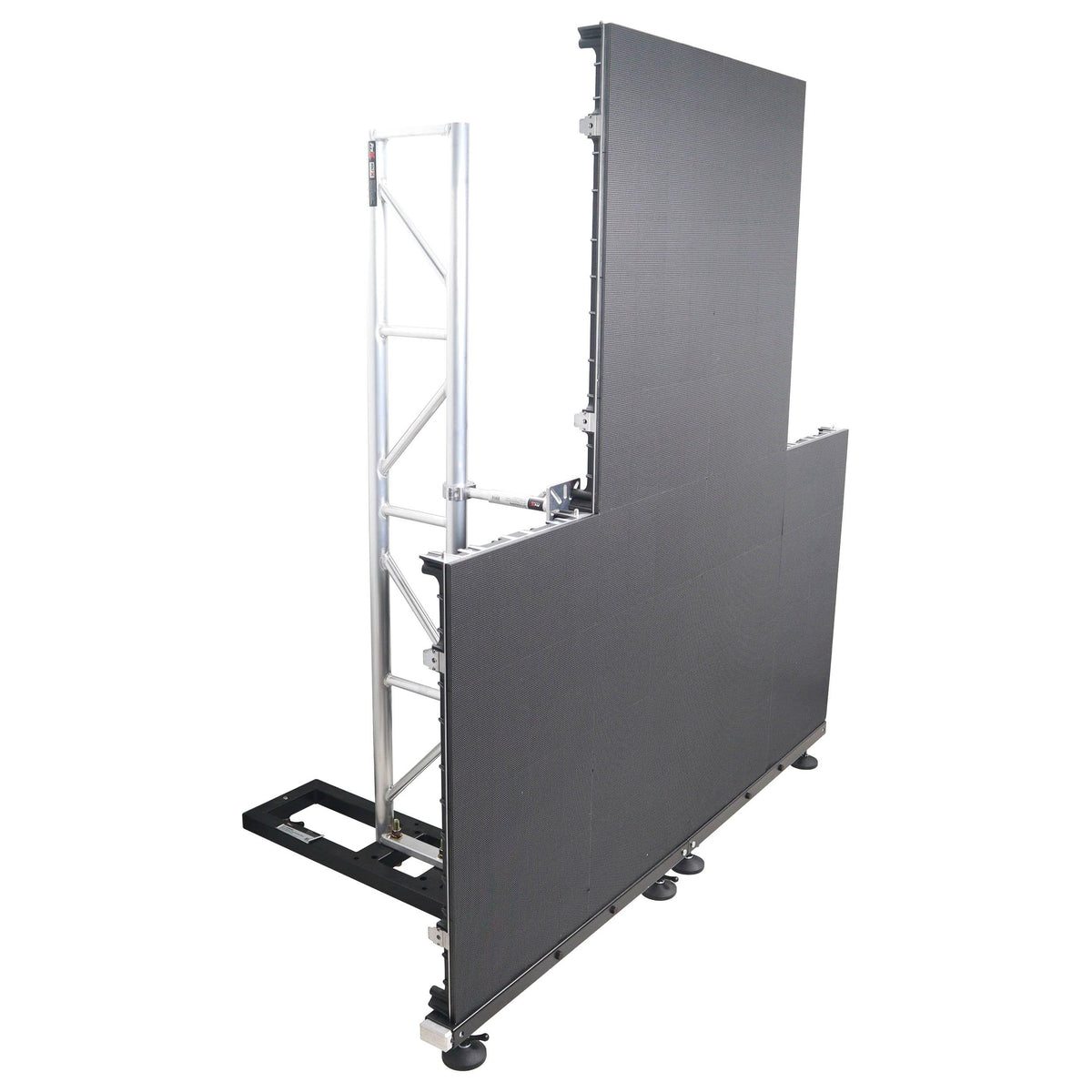 ProX Ground Support Stabilizing 1M / 3.28ft T-Base for LED Screen Wall Stacking for F32 or 12-inch Bolt Truss Segments