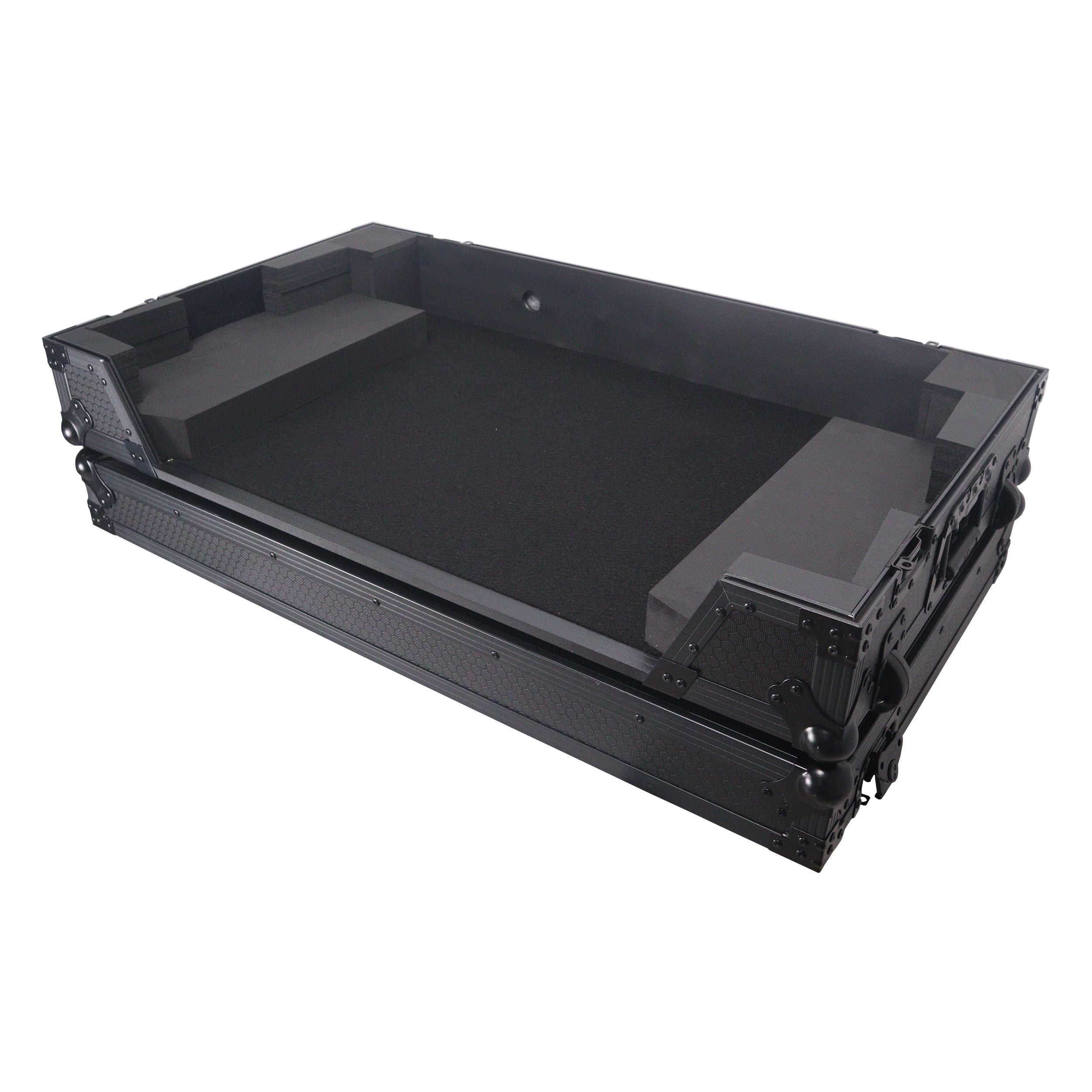 ProX ATA Style Flight Case for Pioneer DDJ-REV7 DJ Controller with Wheels and 1U Rackspace Black Finish