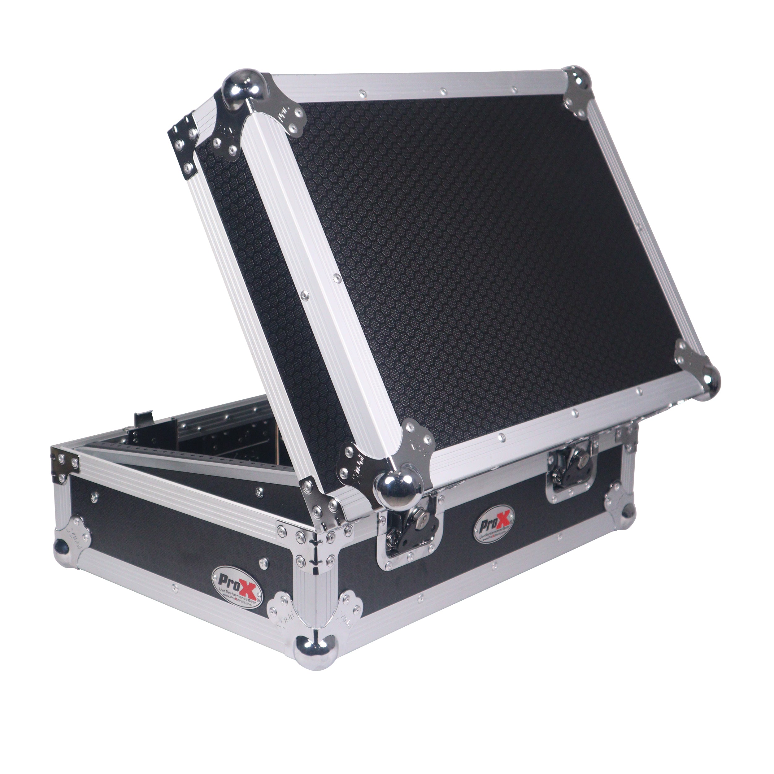 ProX 8U Top Mount Slanted Flight Case for 19 inch Mixers