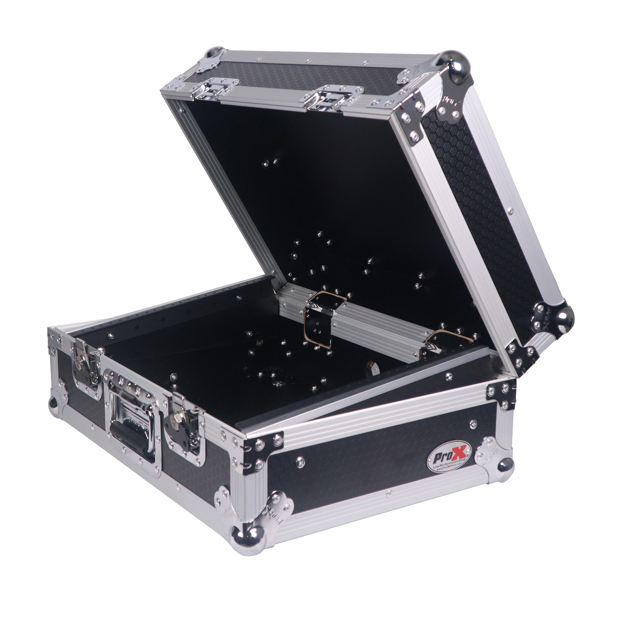 ProX 8U Top Mount Slanted Flight Case for 19 inch Mixers