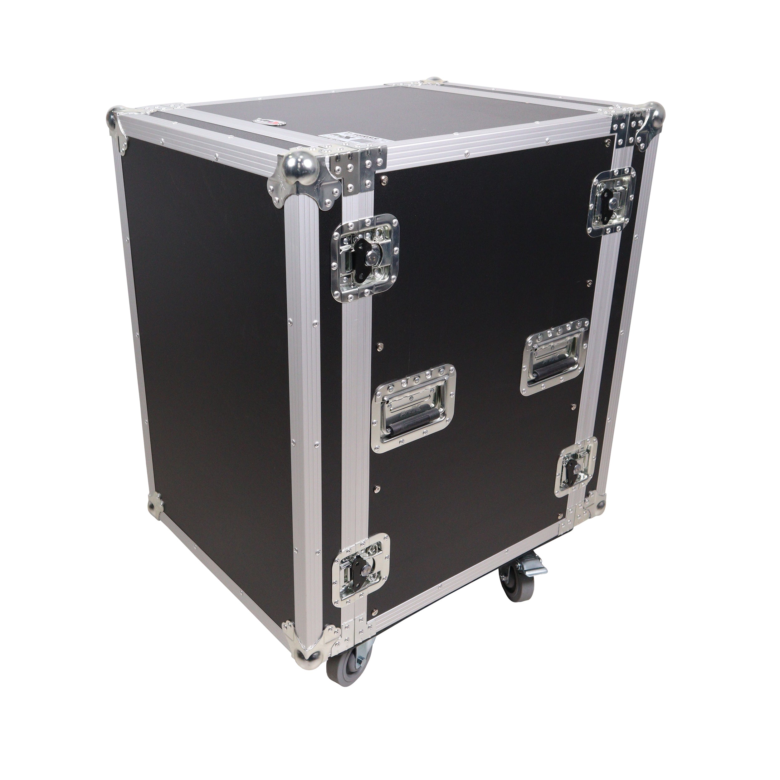 ProX 16U Vertical Amp Rack Mount Flight Case with Caster Wheels