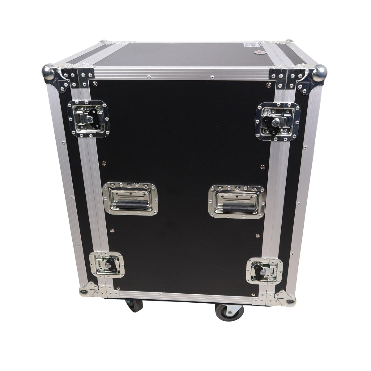 ProX 16U Vertical Amp Rack Mount Flight Case with Caster Wheels.